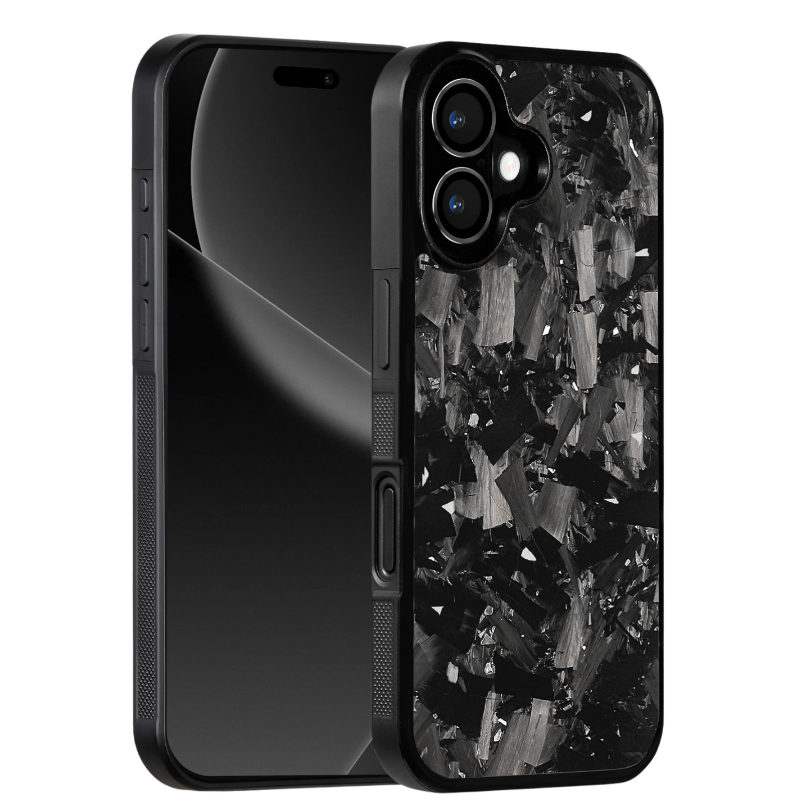 Forged Carbon iPhone Case – Silver Fragment | Forge Series V1