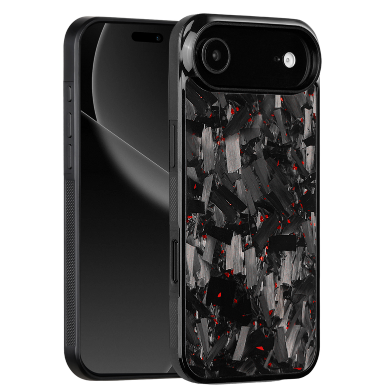 Forged Carbon iPhone Case – Red Fragment Large | Forge Series V1