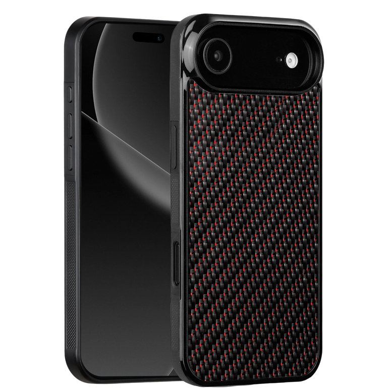 Carbon Fiber iPhone Case | Crimson Red