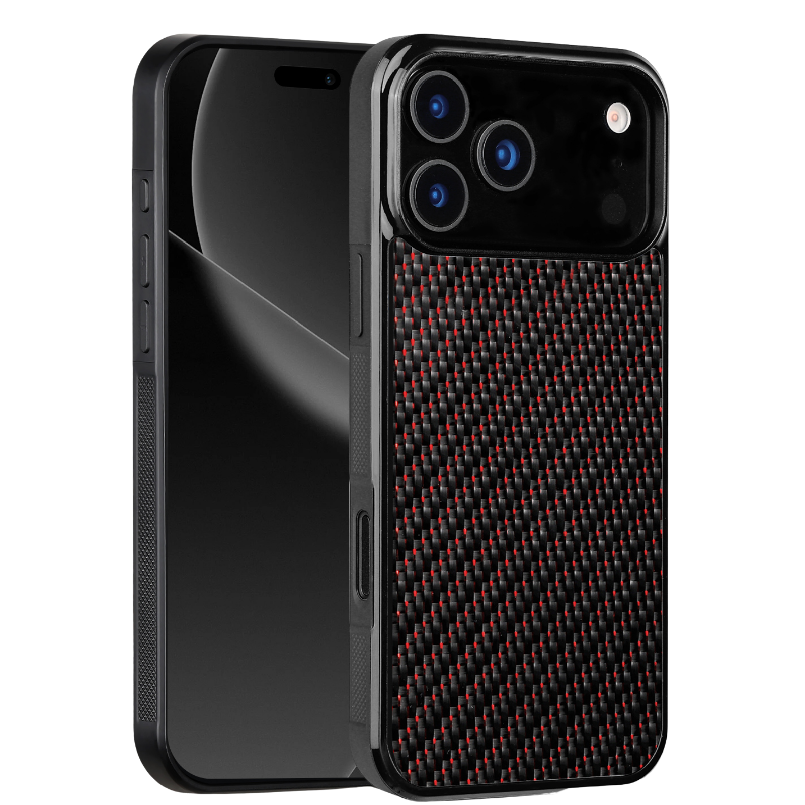 Carbon Fiber iPhone Case | Crimson Red