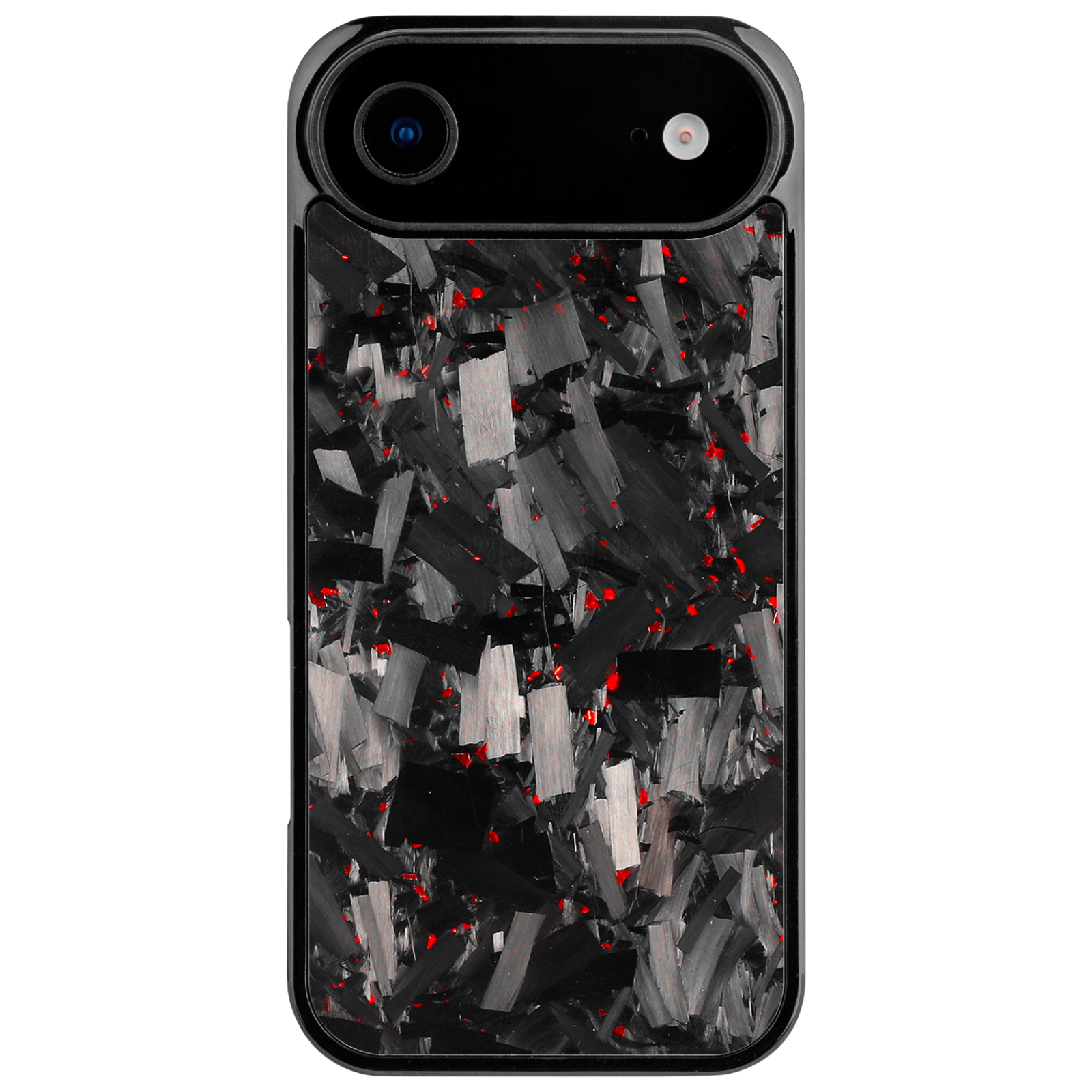 Forged Carbon iPhone Case – Red Fragment Large | Forge Series V1