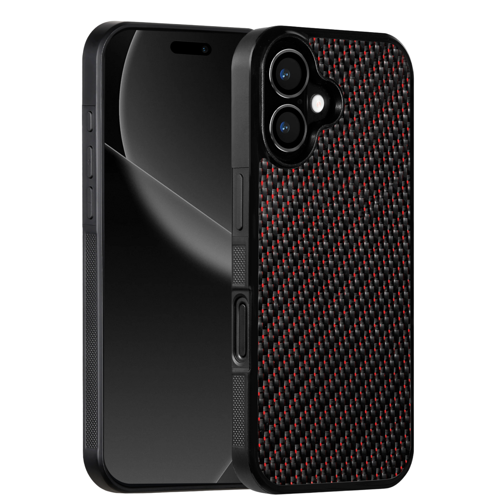 Carbon Fiber iPhone Case | Crimson Red