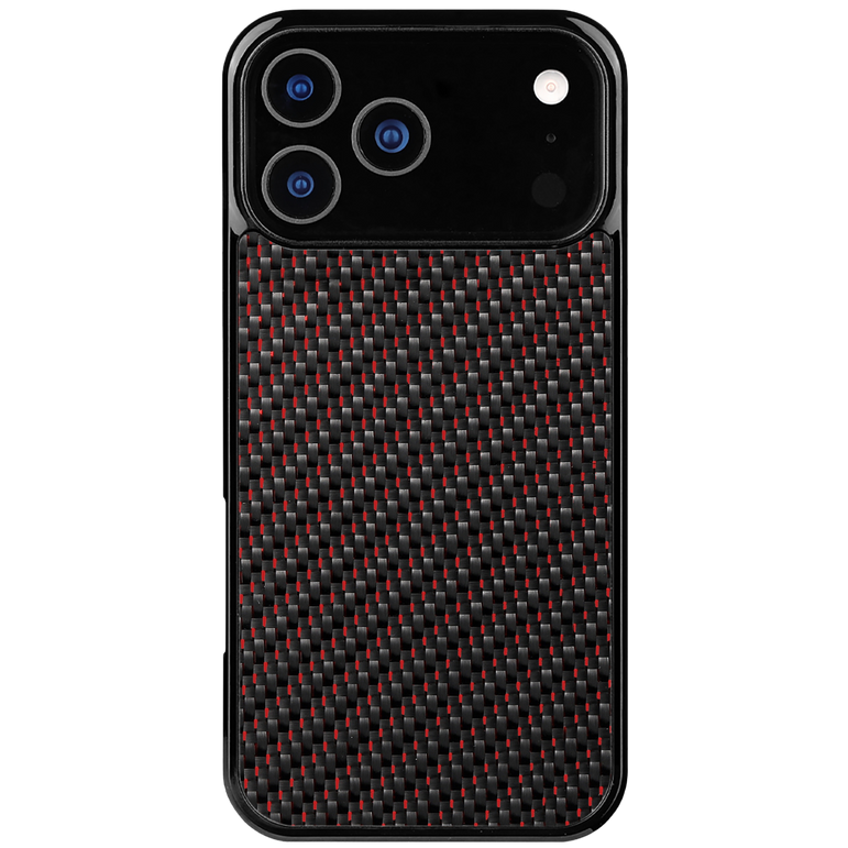 Carbon Fiber iPhone Case | Crimson Red