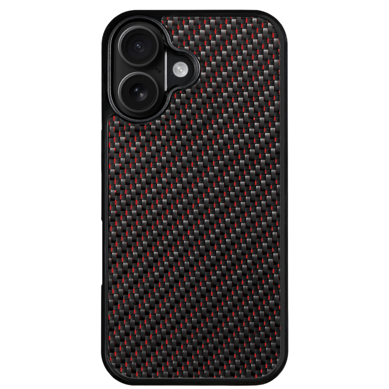 Carbon Fiber iPhone Case | Crimson Red