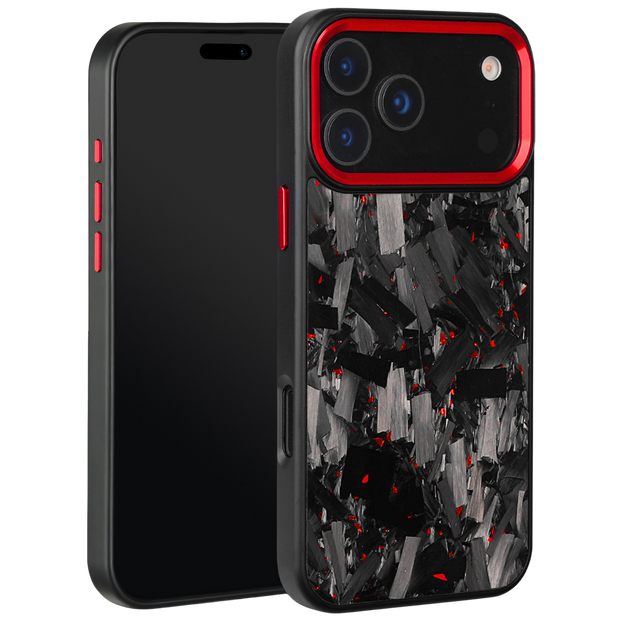 Forged Carbon iPhone Case – Red Large Fragment | Forge Series V2