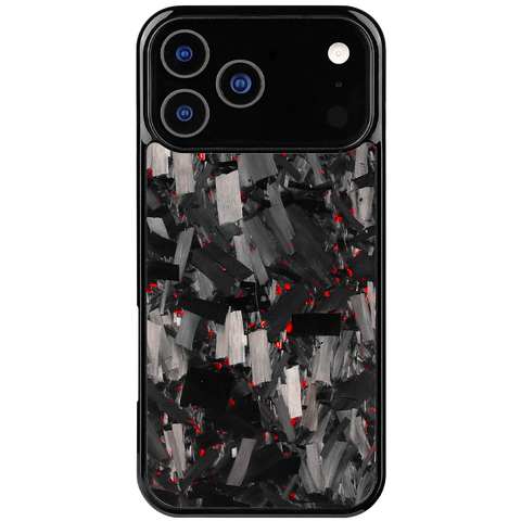 Forged Carbon iPhone Case – Red Fragment Large | Forge Series V1