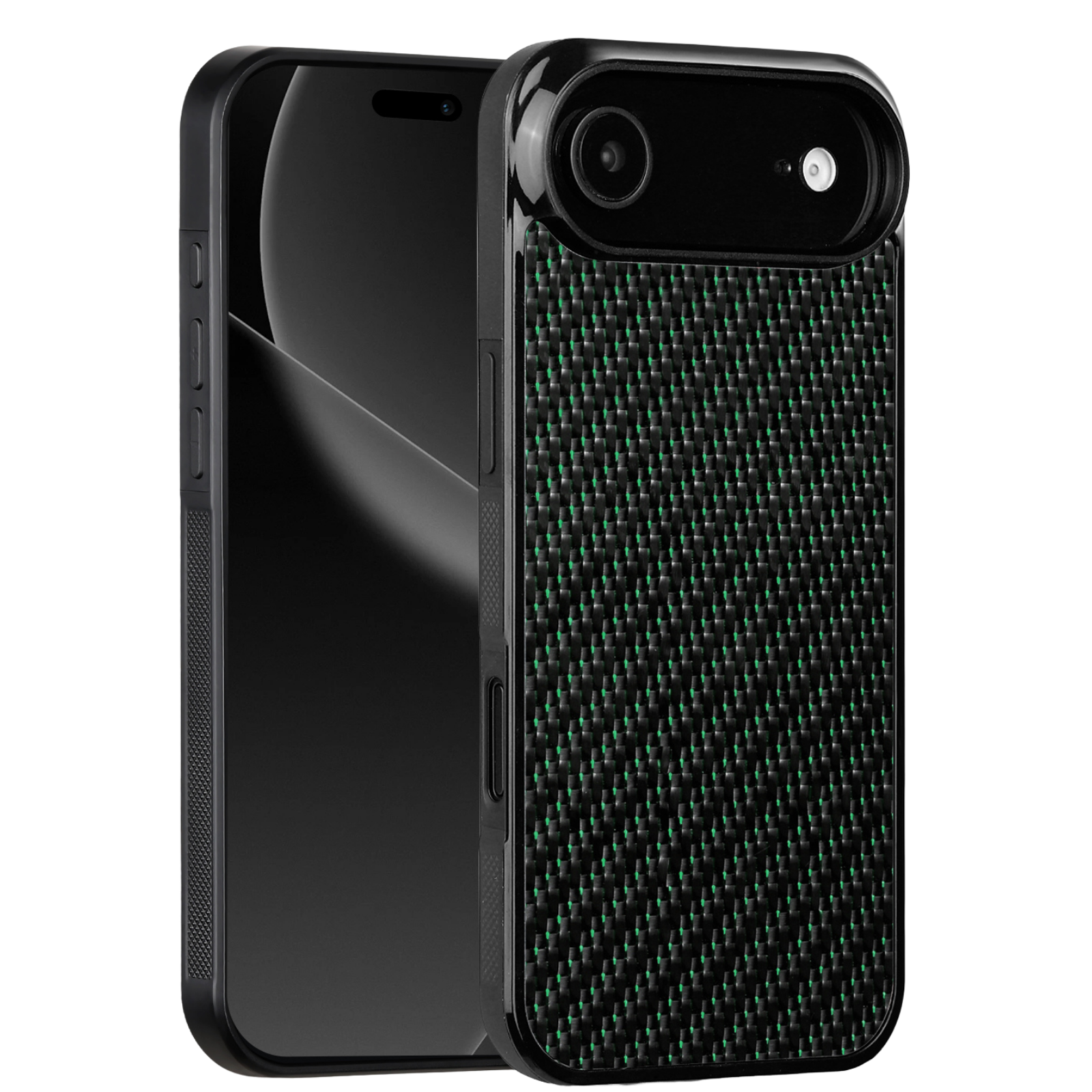 Carbon Fiber iPhone Case | Emerald Green