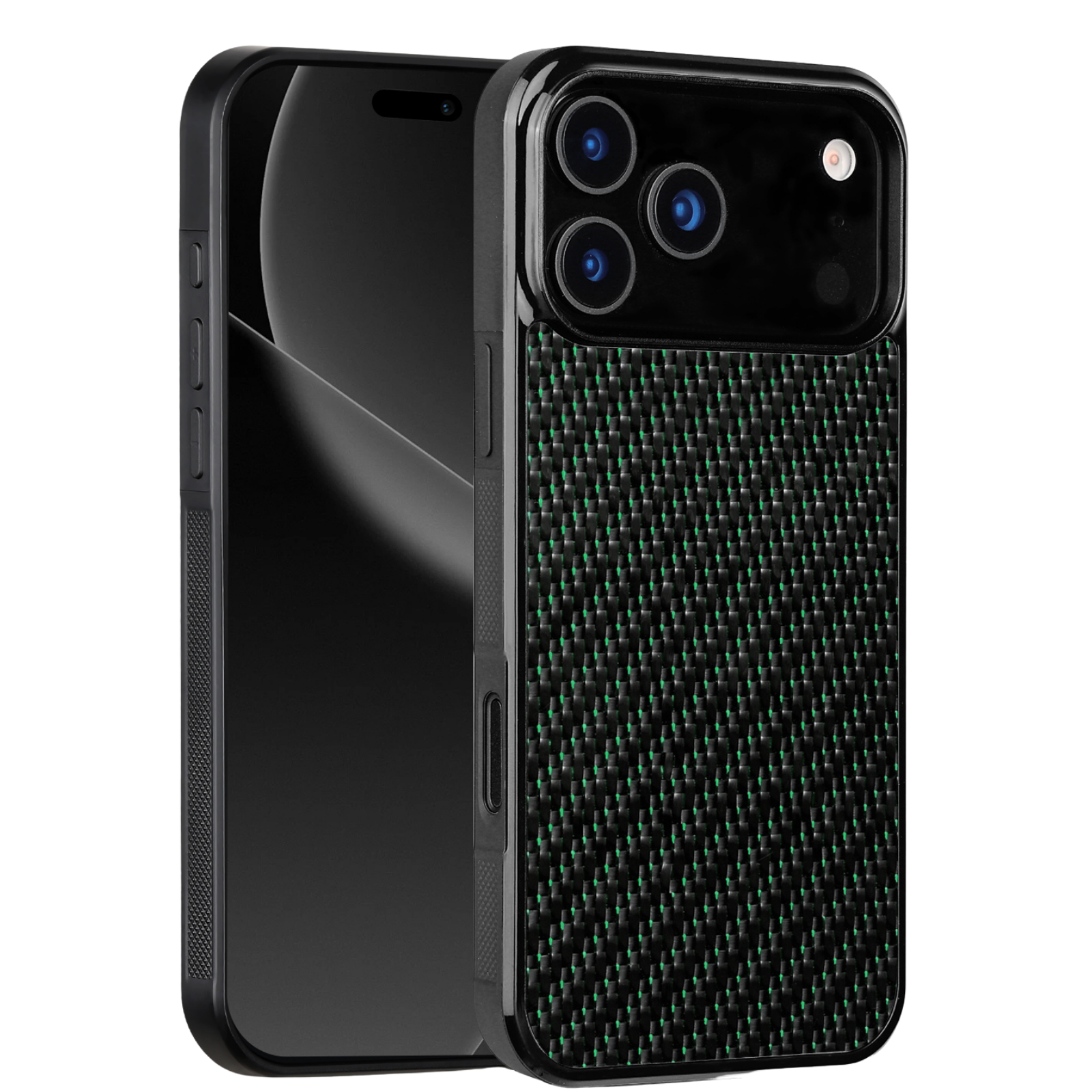Carbon Fiber iPhone Case | Emerald Green