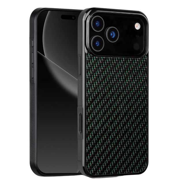 Carbon Fiber iPhone Case | Emerald Green