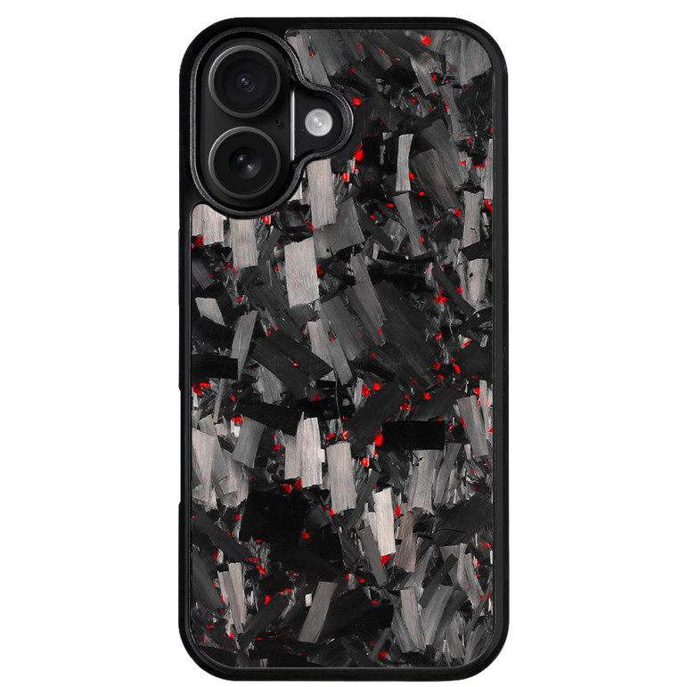Forged Carbon iPhone Case – Red Fragment Large | Forge Series V1