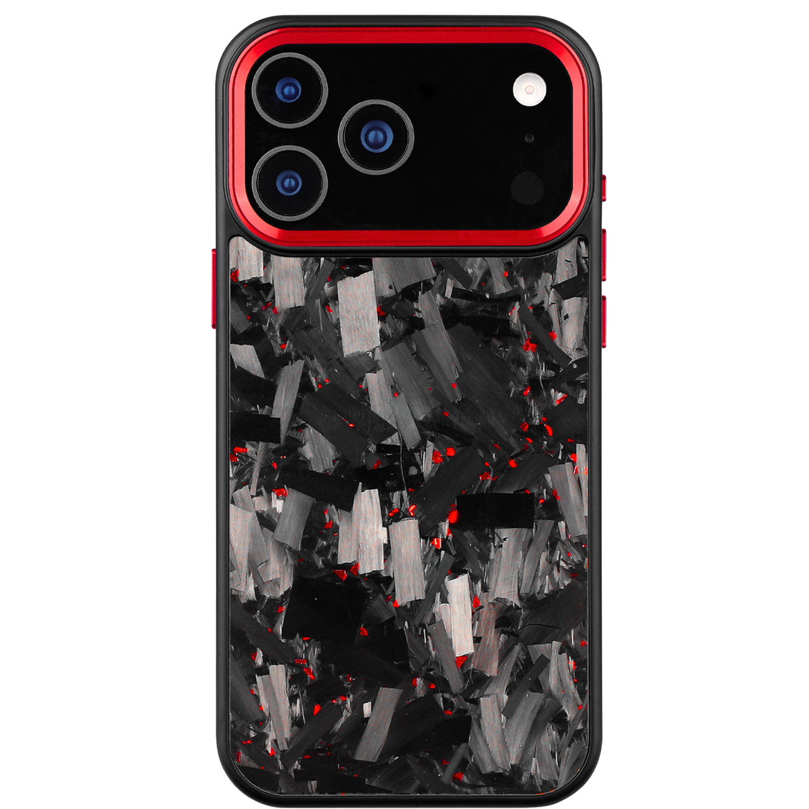 Forged Carbon iPhone Case – Red Large Fragment | Forge Series V2