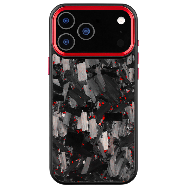 Forged Carbon iPhone Case – Red Large Fragment | Forge Series V2