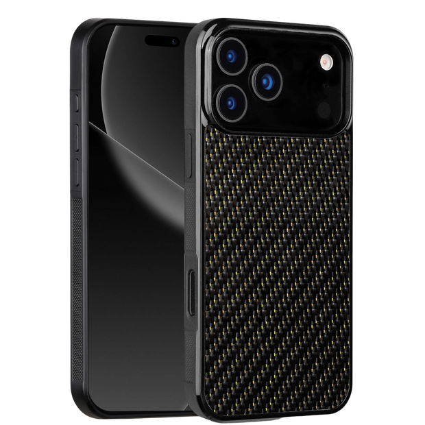 Carbon Fiber iPhone Case | Racing Gold Yellow