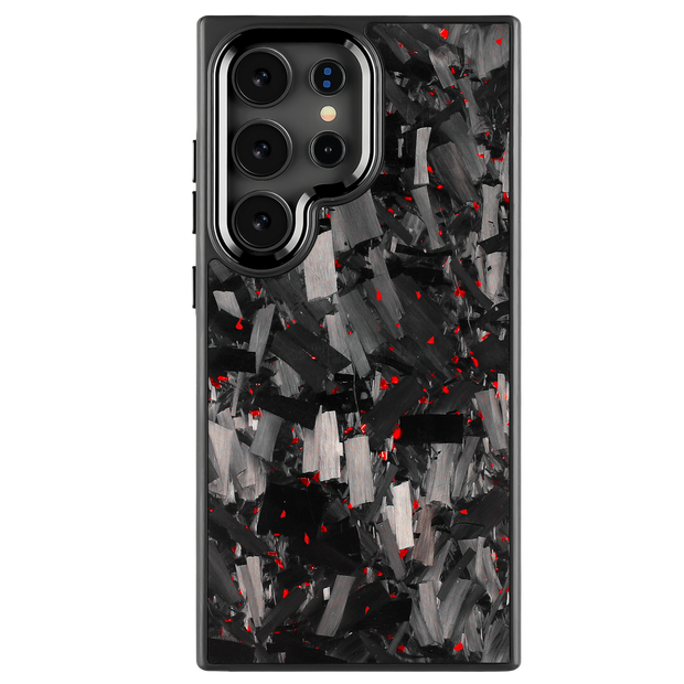 Forged Carbon Samsung Case – Red Fragment Large | Forge Series