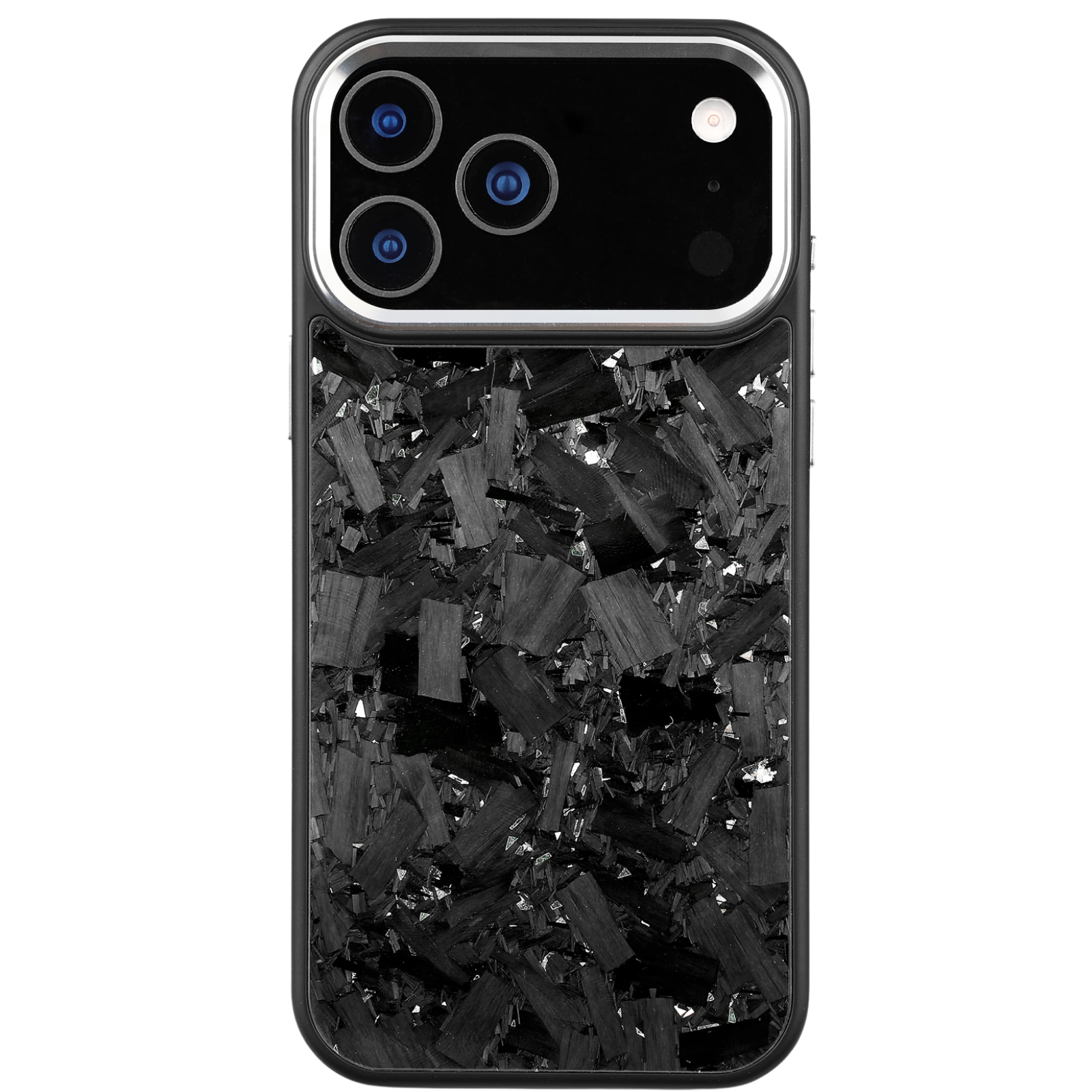Forged Carbon iPhone Case – Silver Large Fragment | Forge Series V2