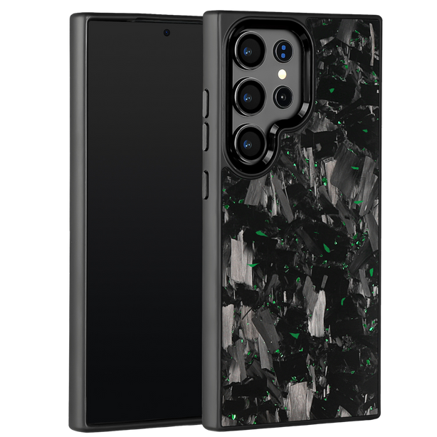 Forged Carbon Samsung Case – Green Fragment Large | Forge Series