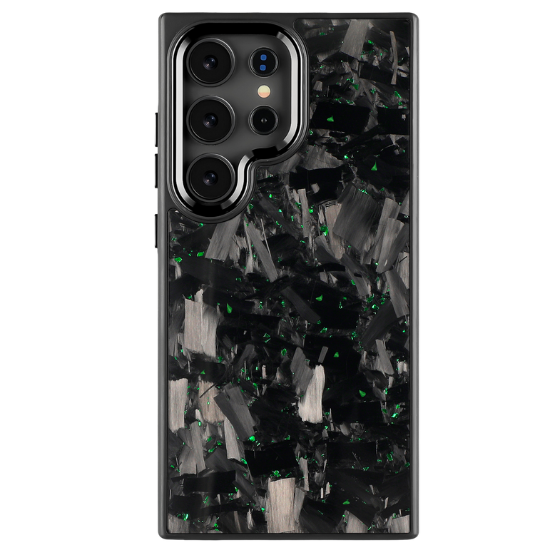 Forged Carbon Samsung Case – Green Fragment Large | Forge Series