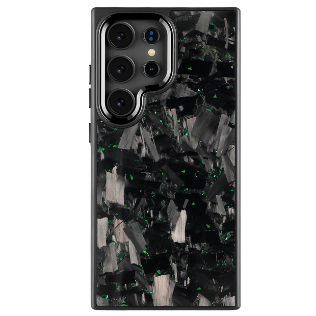 Forged Carbon Samsung Case – Green Fragment Large | Forge Series