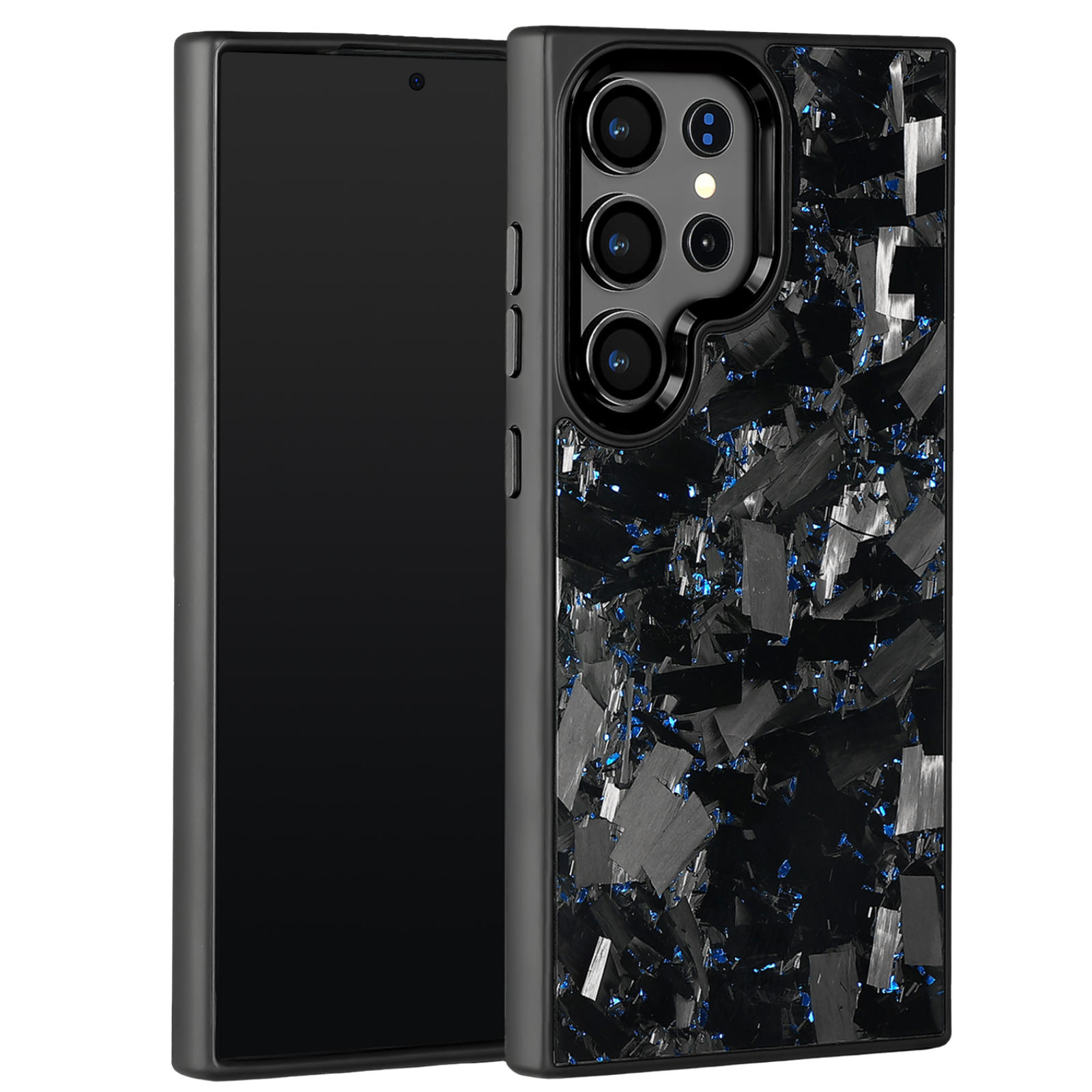 Forged Carbon Samsung Case – Blue Fragment Large | Forge Series