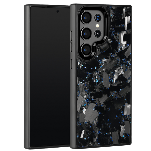 Forged Carbon Samsung Case – Blue Fragment Large | Forge Series