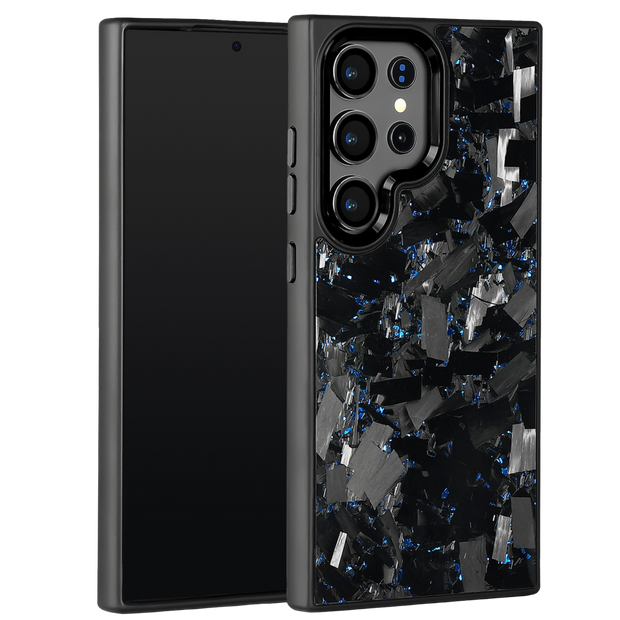 Forged Carbon Samsung Case – Blue Fragment Large | Forge Series