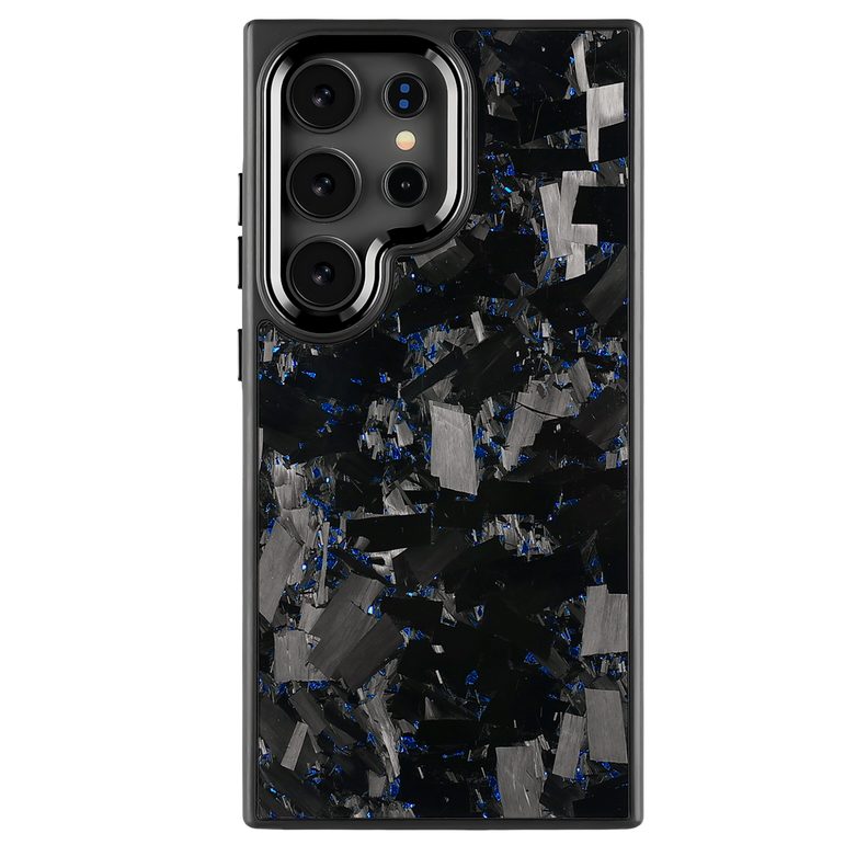 Forged Carbon Samsung Case – Blue Fragment Large | Forge Series