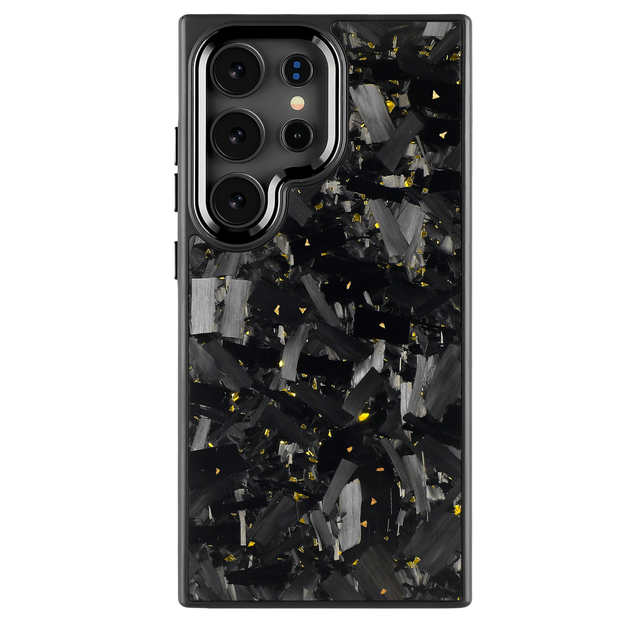 Forged Carbon Samsung Case – Gold Fragment Large | Forge Series