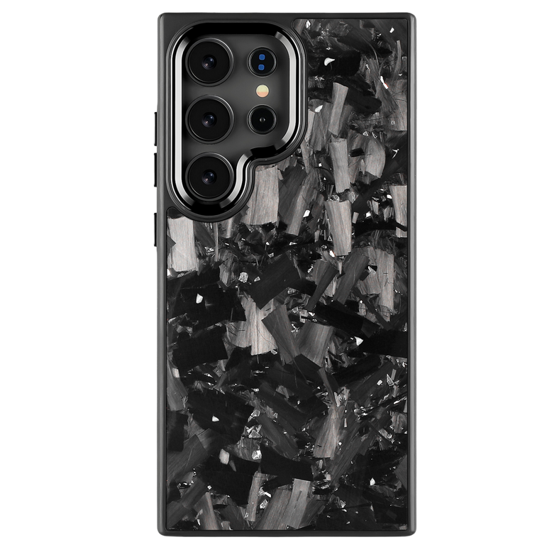Forged Carbon Samsung Case – Silver Fragment Large | Forge Series