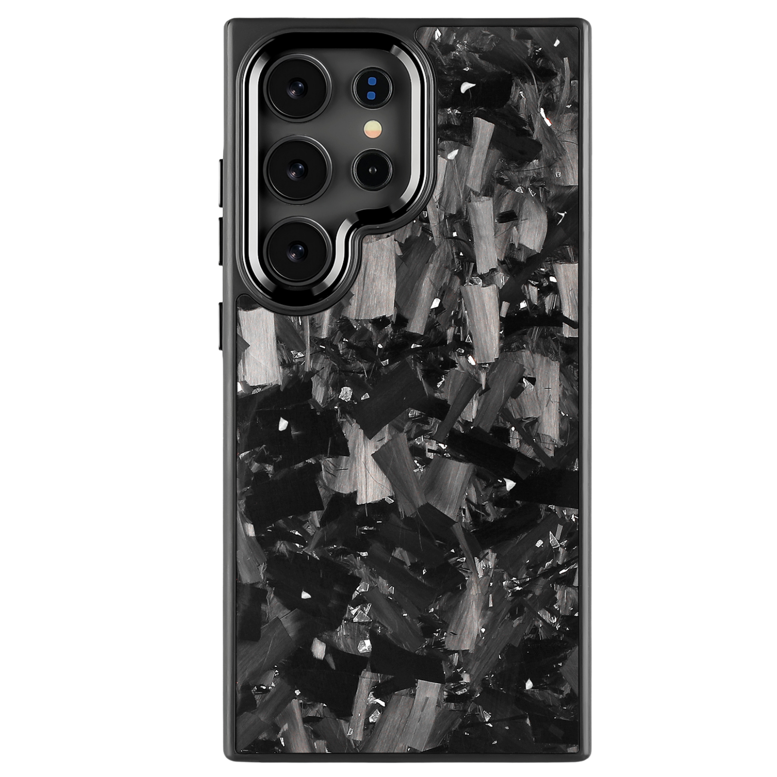 Forged Carbon Samsung Case – Silver Fragment Large | Forge Series