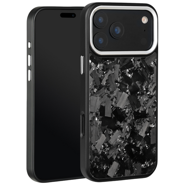 Forged Carbon iPhone Case – Silver Large Fragment | Forge Series V2