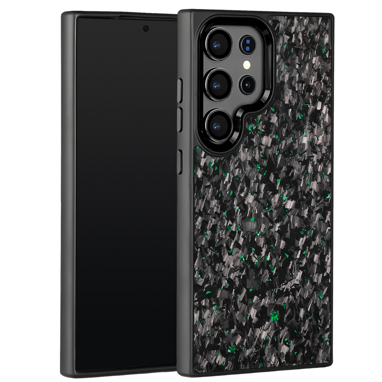 Forged Carbon Samsung Case – Green Fragment | Forge Series