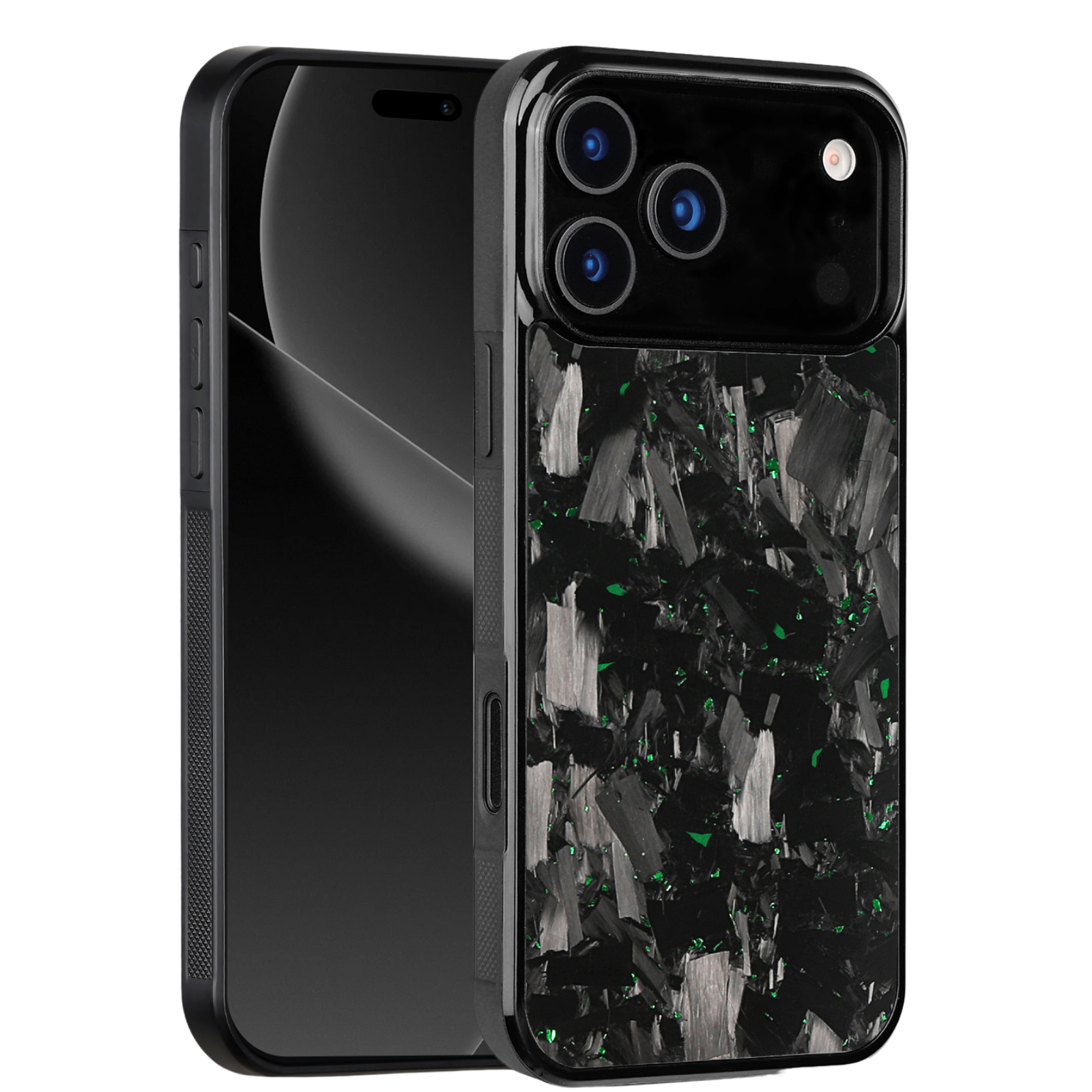 Forged Carbon iPhone Case – Green Fragment