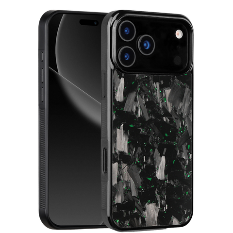 Forged Carbon iPhone Case – Green Fragment