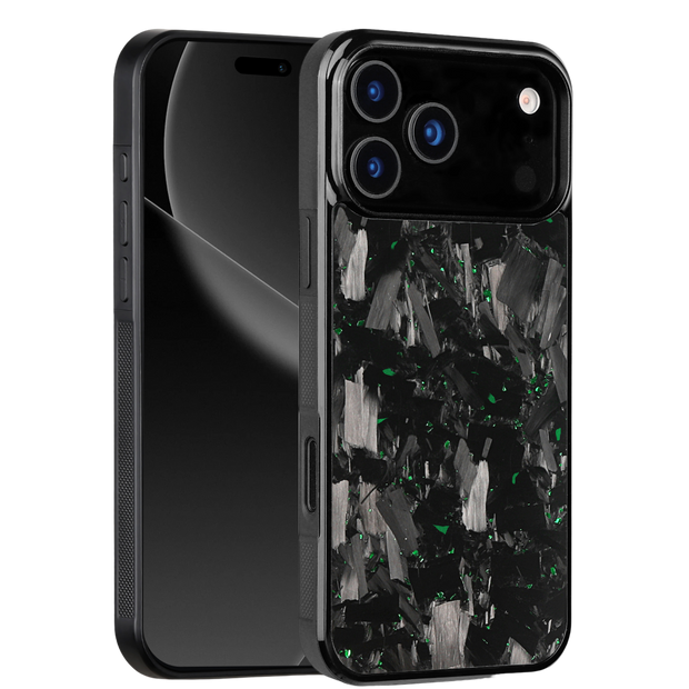 Forged Carbon iPhone Case – Green Fragment