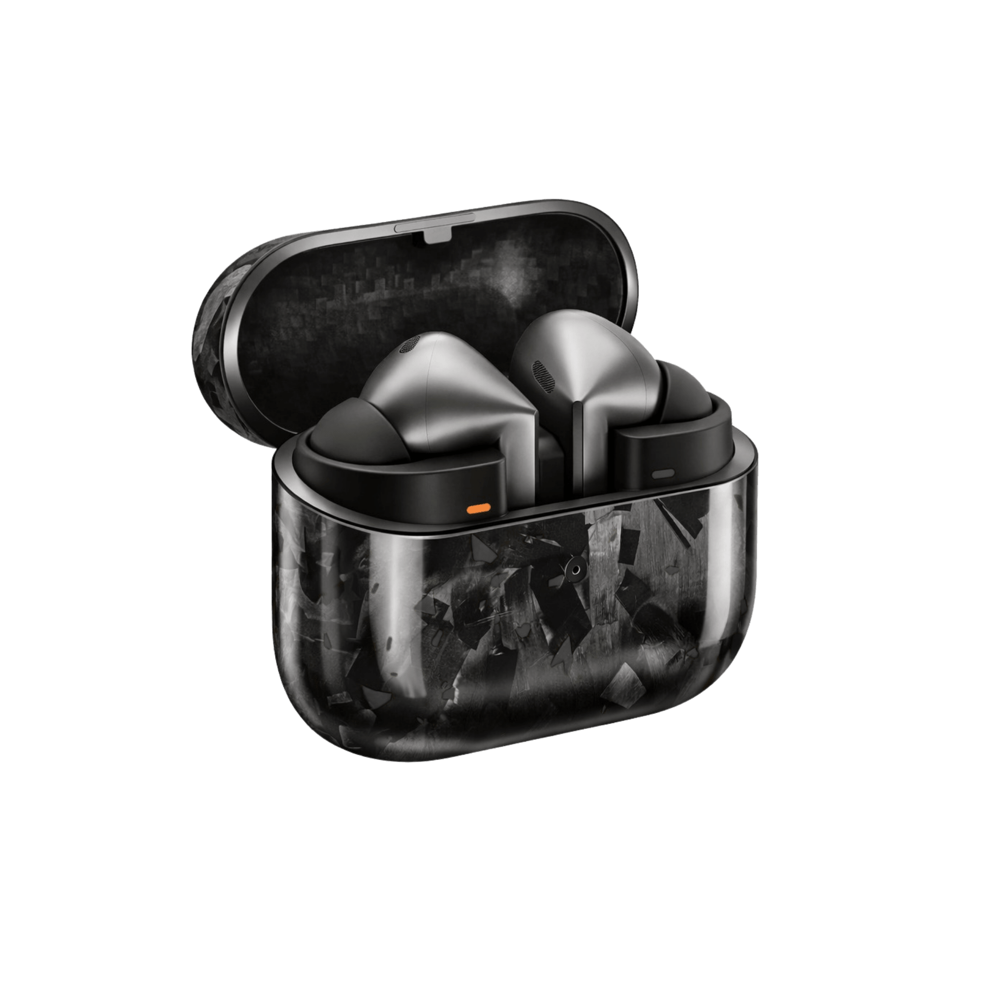 Black Fragment | Forged Carbon Fiber | Galaxy Buds Case - Pristine Carbon