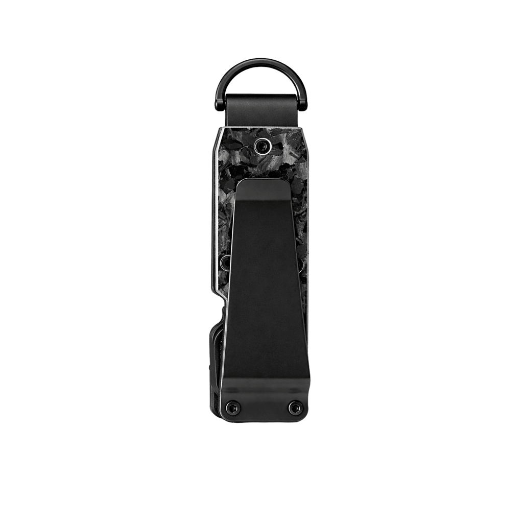Black Fragment | Forged Carbon Fiber | Key Case - Pristine Carbon