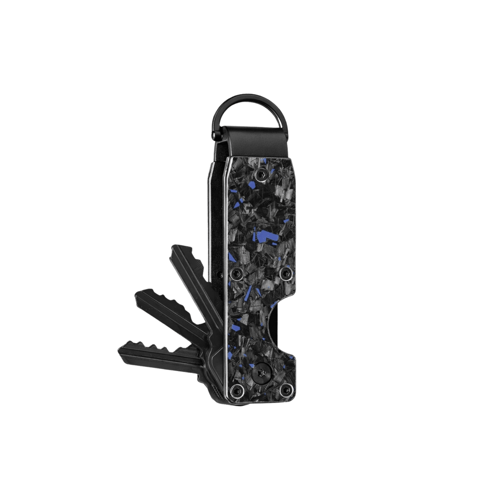 Blue Fragment | Forged Carbon Fiber | Key Case - Pristine Carbon