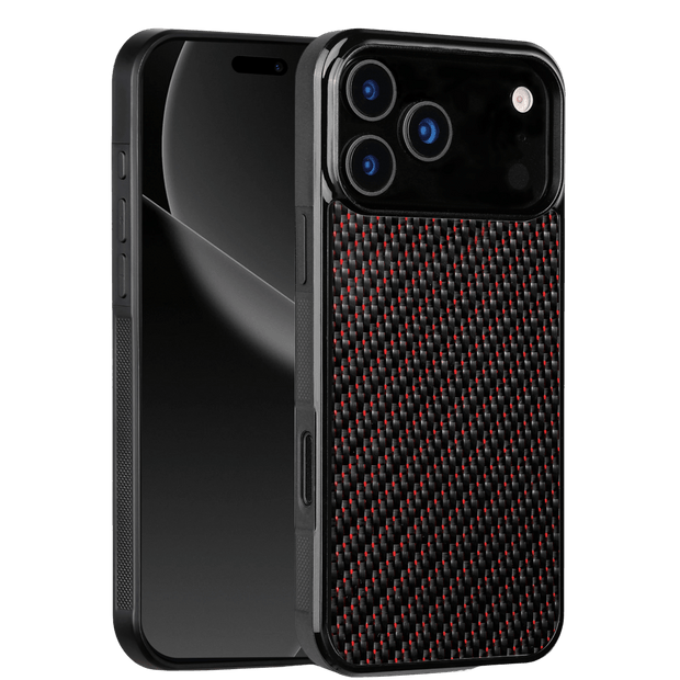Carbon Fiber iPhone Case | Crimson Red - Pristine Carbon