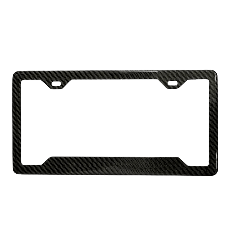 Carbon Fiber License Plate Frame - Pristine Carbon