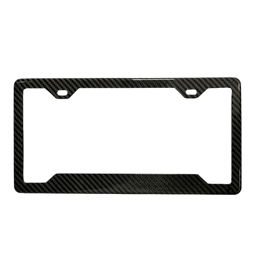Carbon Fiber License Plate Frame - Pristine Carbon