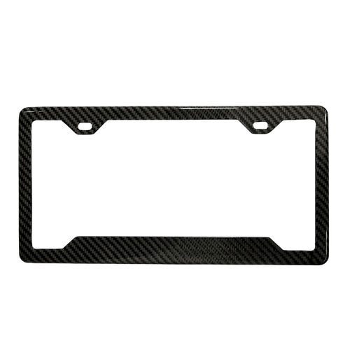 Carbon Fiber License Plate Frame - Pristine Carbon