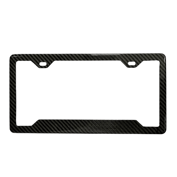 Carbon Fiber License Plate Frame - Pristine Carbon