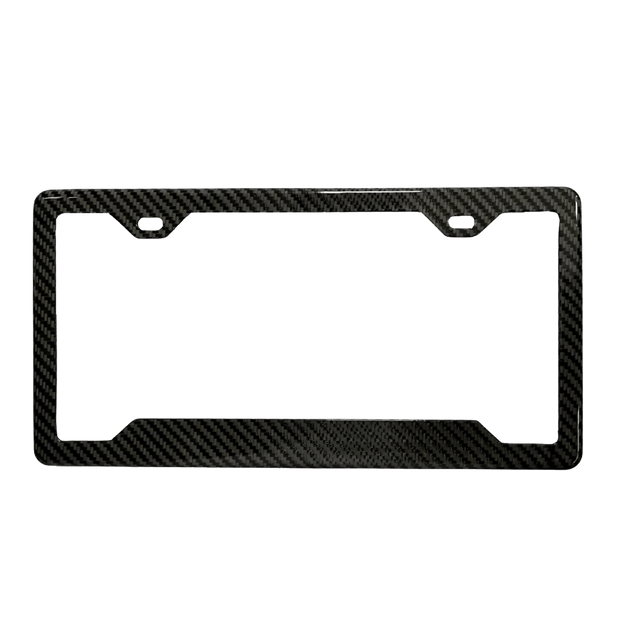 Carbon Fiber License Plate Frame - Pristine Carbon