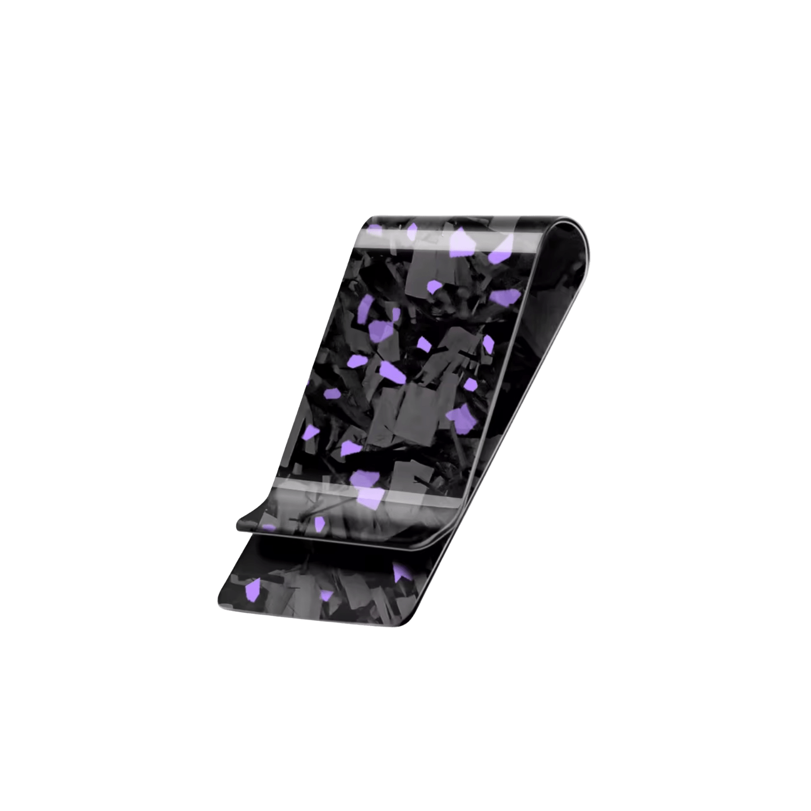 Cash Clip | Purple Forged Carbon Fiber - Pristine Carbon
