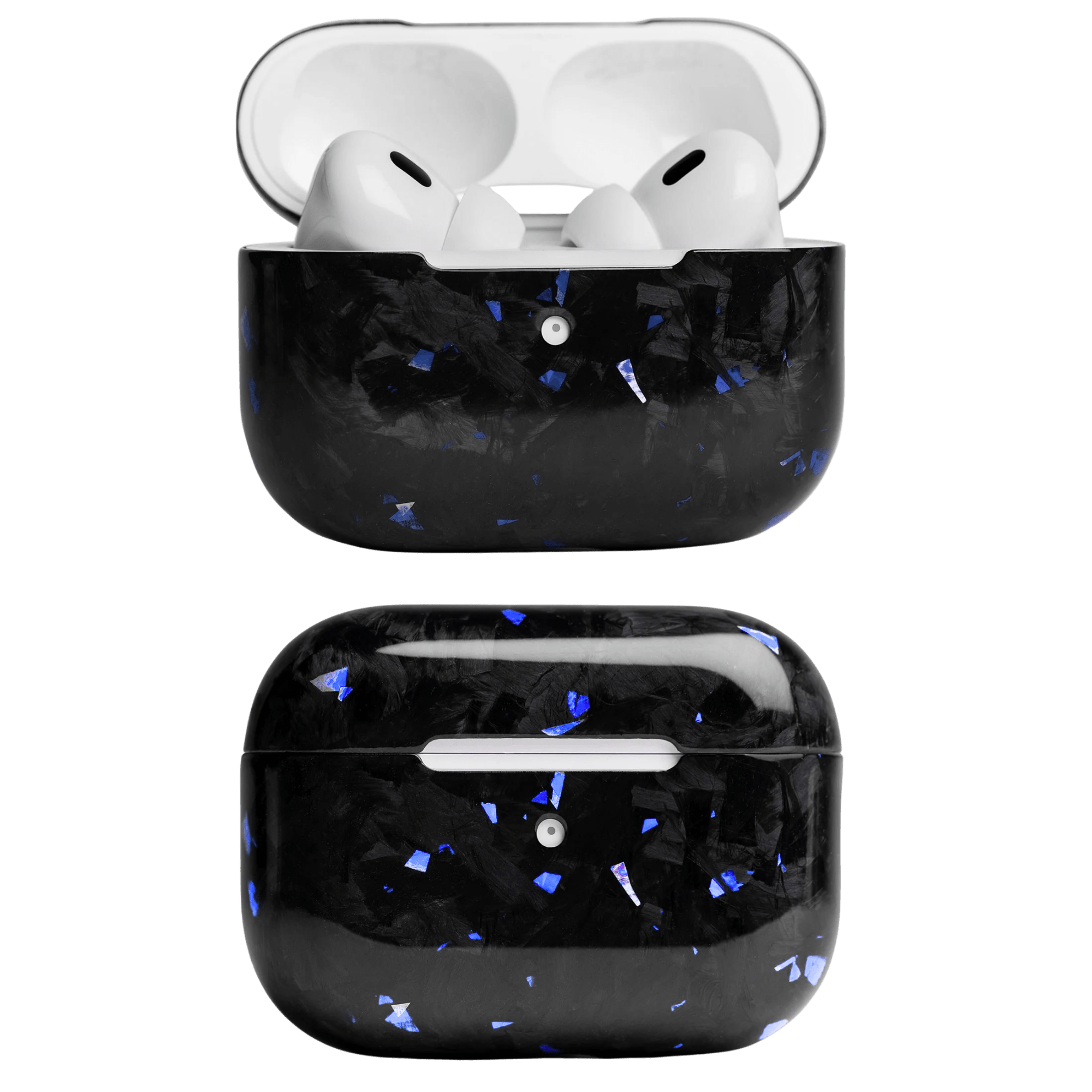 Forged Carbon Fiber AirPods Case | Blue Fragment - Pristine Carbon