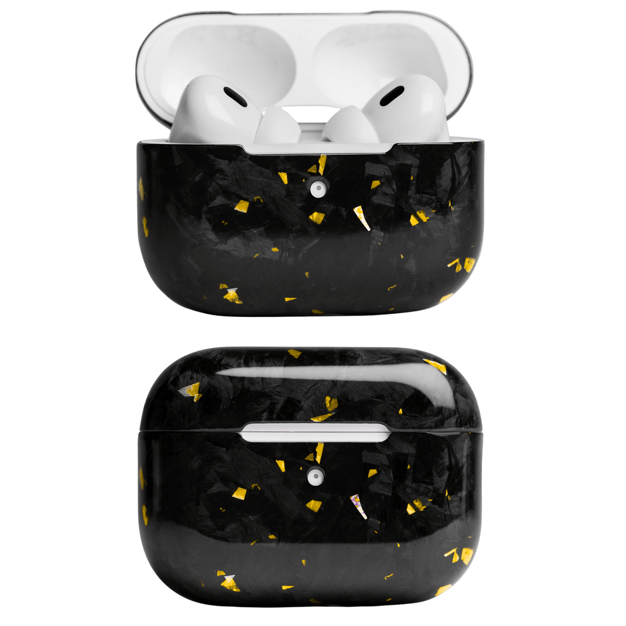 Forged Carbon Fiber AirPods Case | Gold Fragment - Pristine Carbon