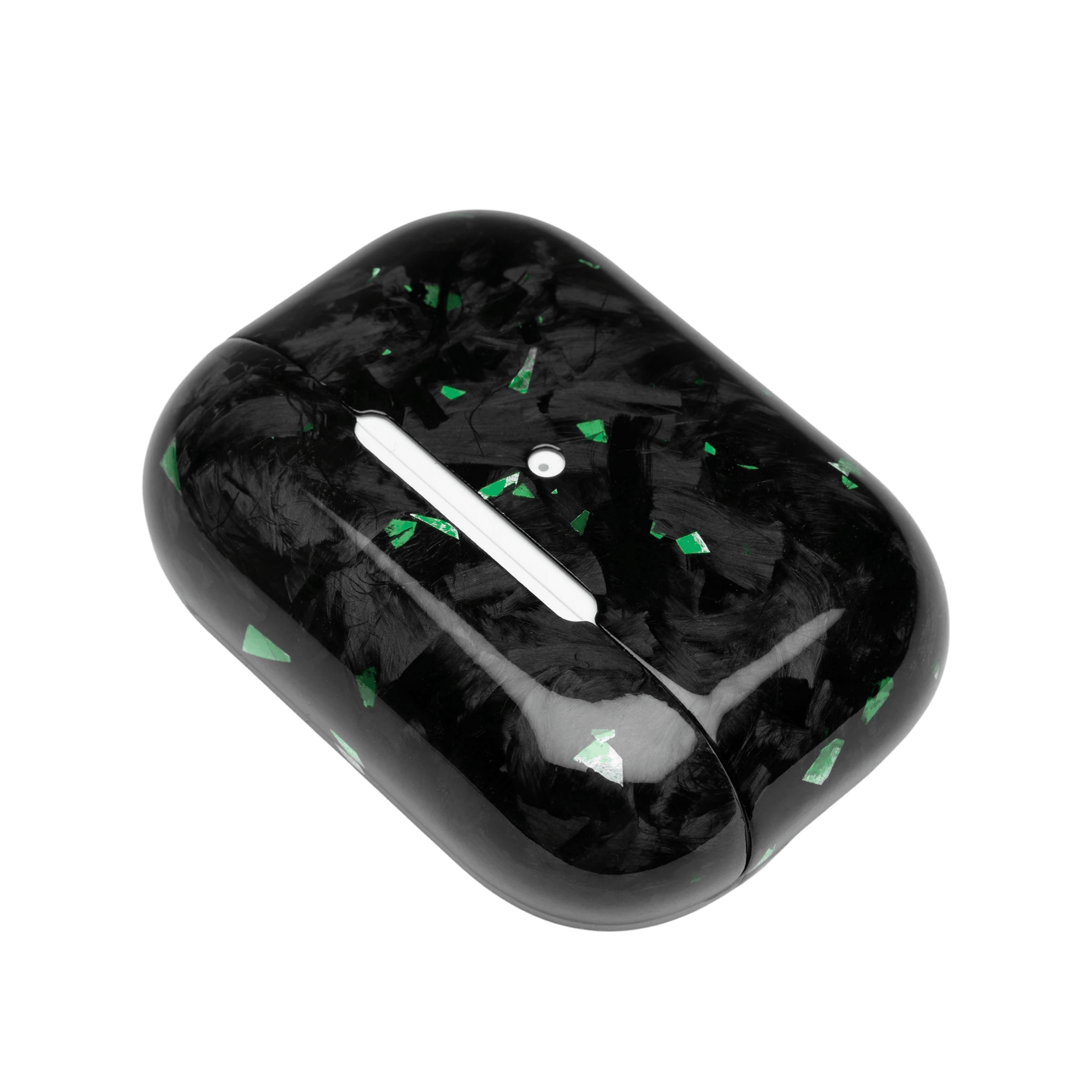 Forged Carbon Fiber AirPods Case | Green Fragment - Pristine Carbon