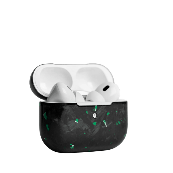 Forged Carbon Fiber AirPods Case | Green Fragment - Pristine Carbon