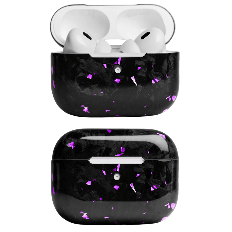 Forged Carbon Fiber AirPods Case | Purple Fragment - Pristine Carbon