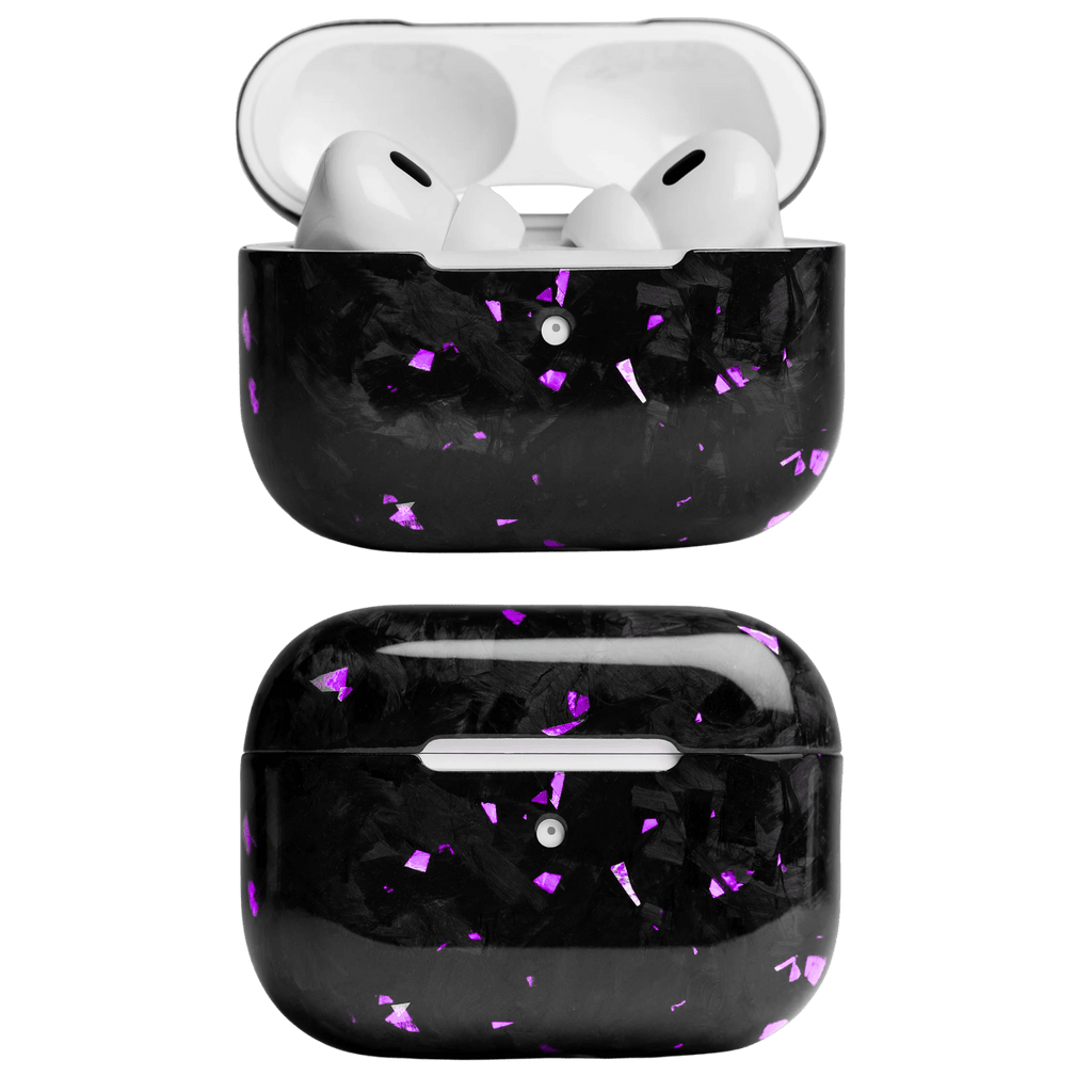 Forged Carbon Fiber AirPods Case | Purple Fragment - Pristine Carbon